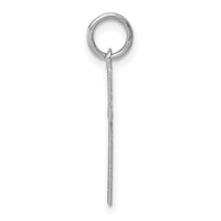 14K White Gold Laser Designed Cross Charm-XR944