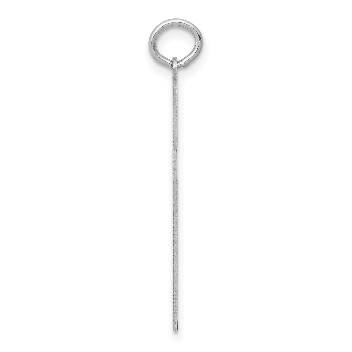 14K White Gold Laser Designed Cross Pendant-XR946
