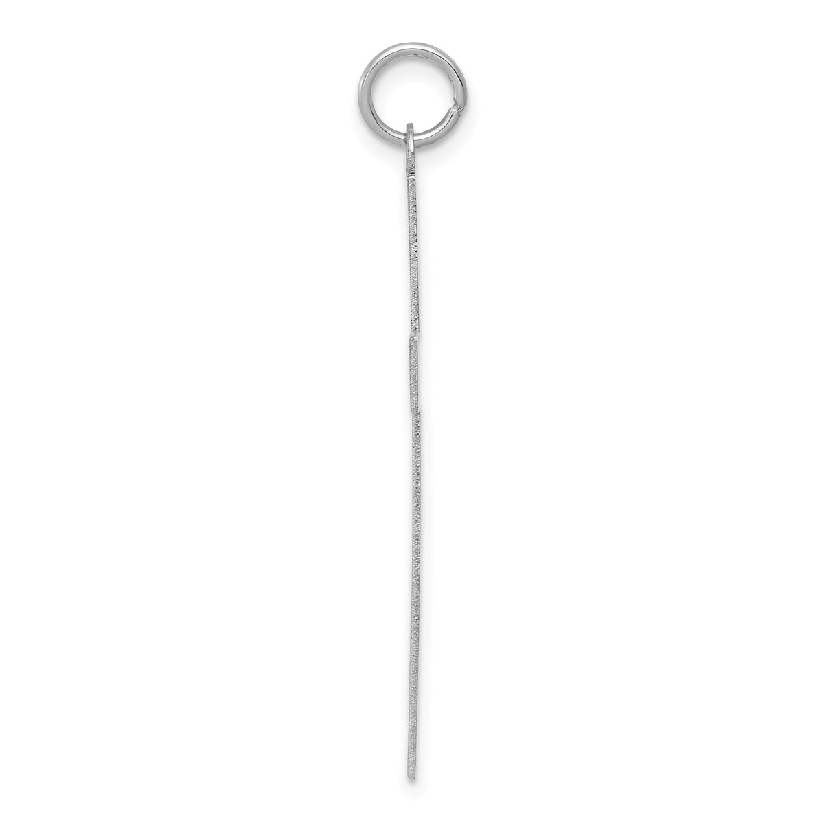 14K White Gold Laser Designed Cross Pendant-XR947