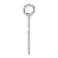 14K White Gold Laser Designed Cross Charm-XR948