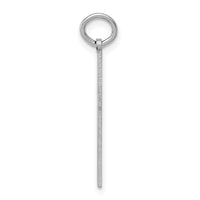 14K White Gold Laser Designed Cross Charm-XR949