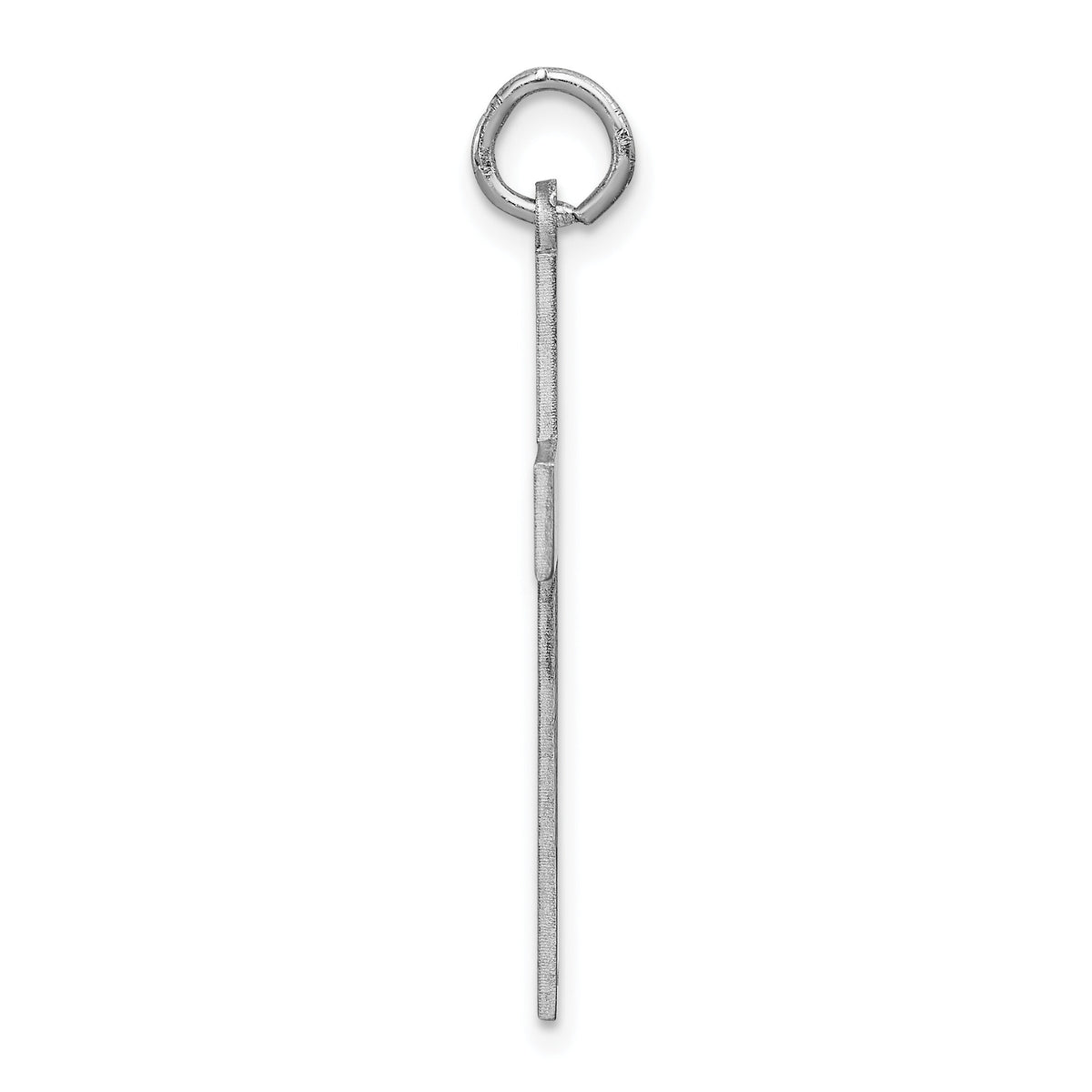 14K White Gold Laser Designed Cross Pendant-XR950