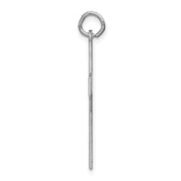 14K White Gold Laser Designed Cross Pendant-XR950