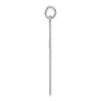 14K White Gold Laser Designed Cross Pendant-XR951