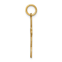 14K Loop w/Center Heart Cross Pendant-XR953