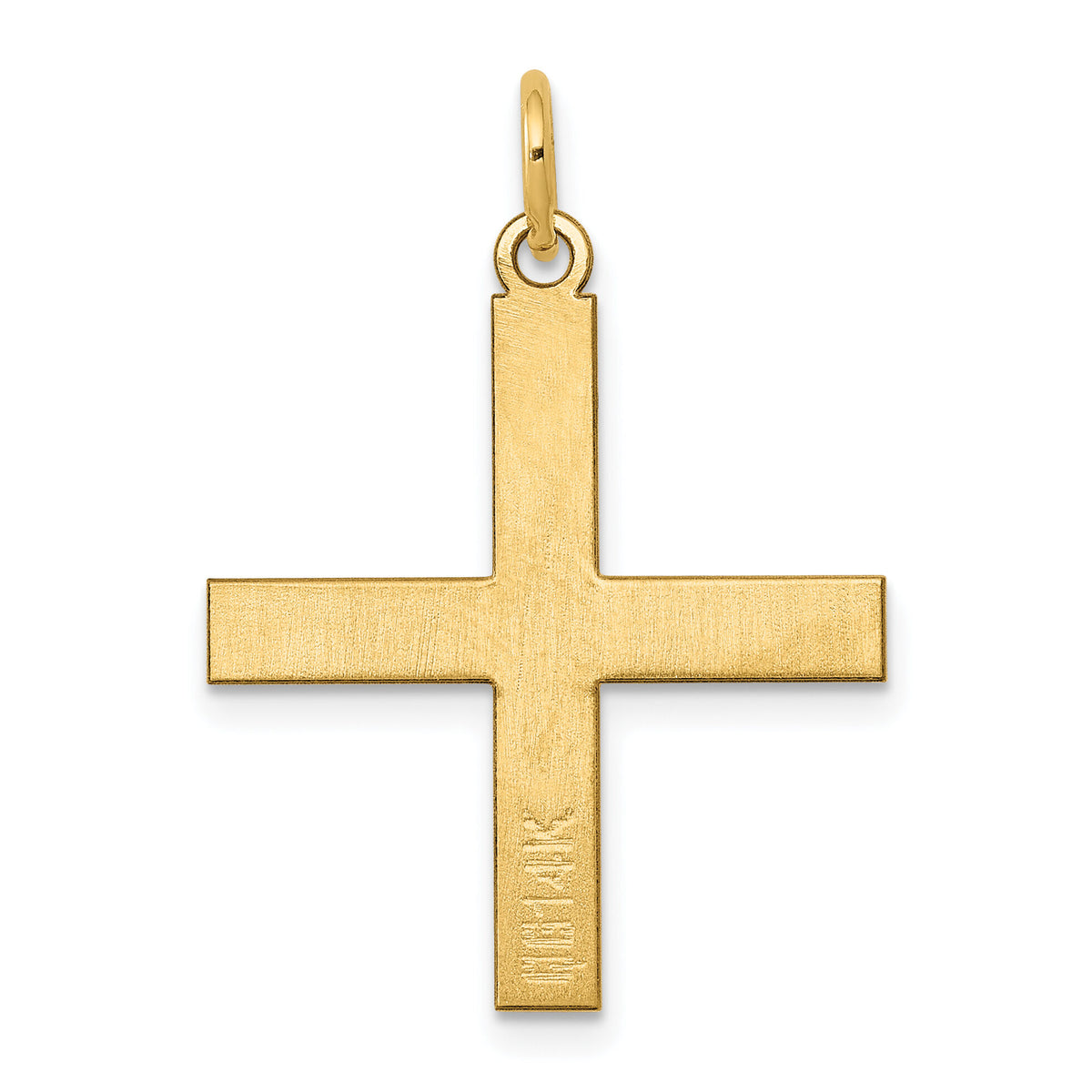14K Laser Designed Greek Cross Pendant-XR977