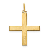 14K Laser Designed Greek Cross Pendant-XR977