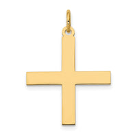14K Laser Designed Greek Cross Pendant-XR977