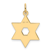 14K Laser Designed Star of David Pendant-XR985