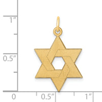 14K Laser Designed Star of David Pendant-XR985