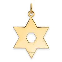 14K Laser Designed Star of David Pendant-XR986