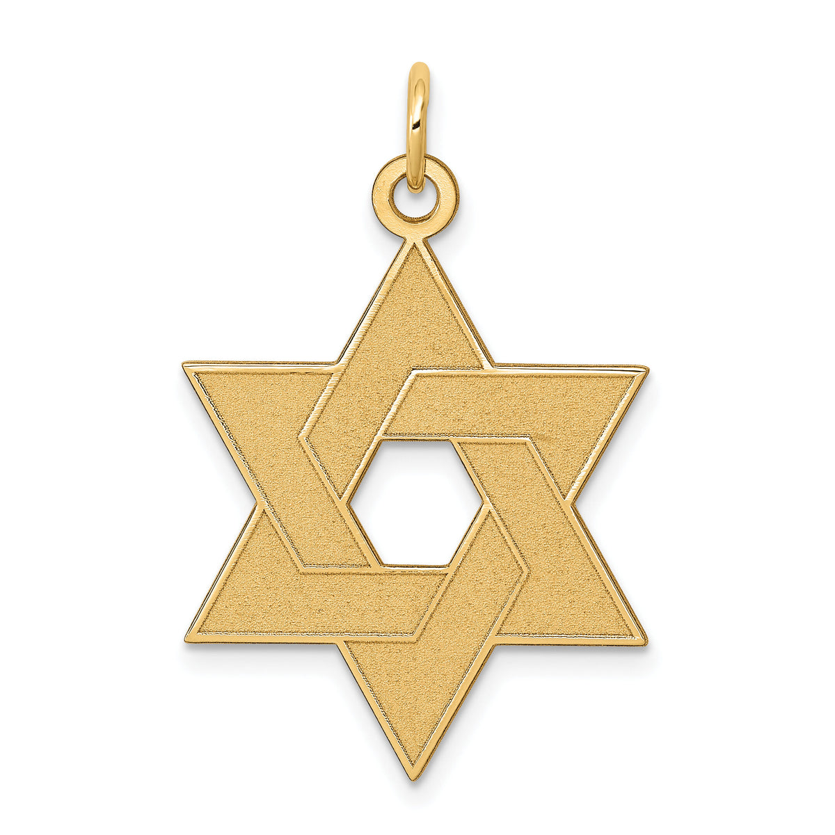 14K Laser Designed Star of David Pendant-XR986