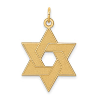 14K Laser Designed Star of David Pendant-XR986