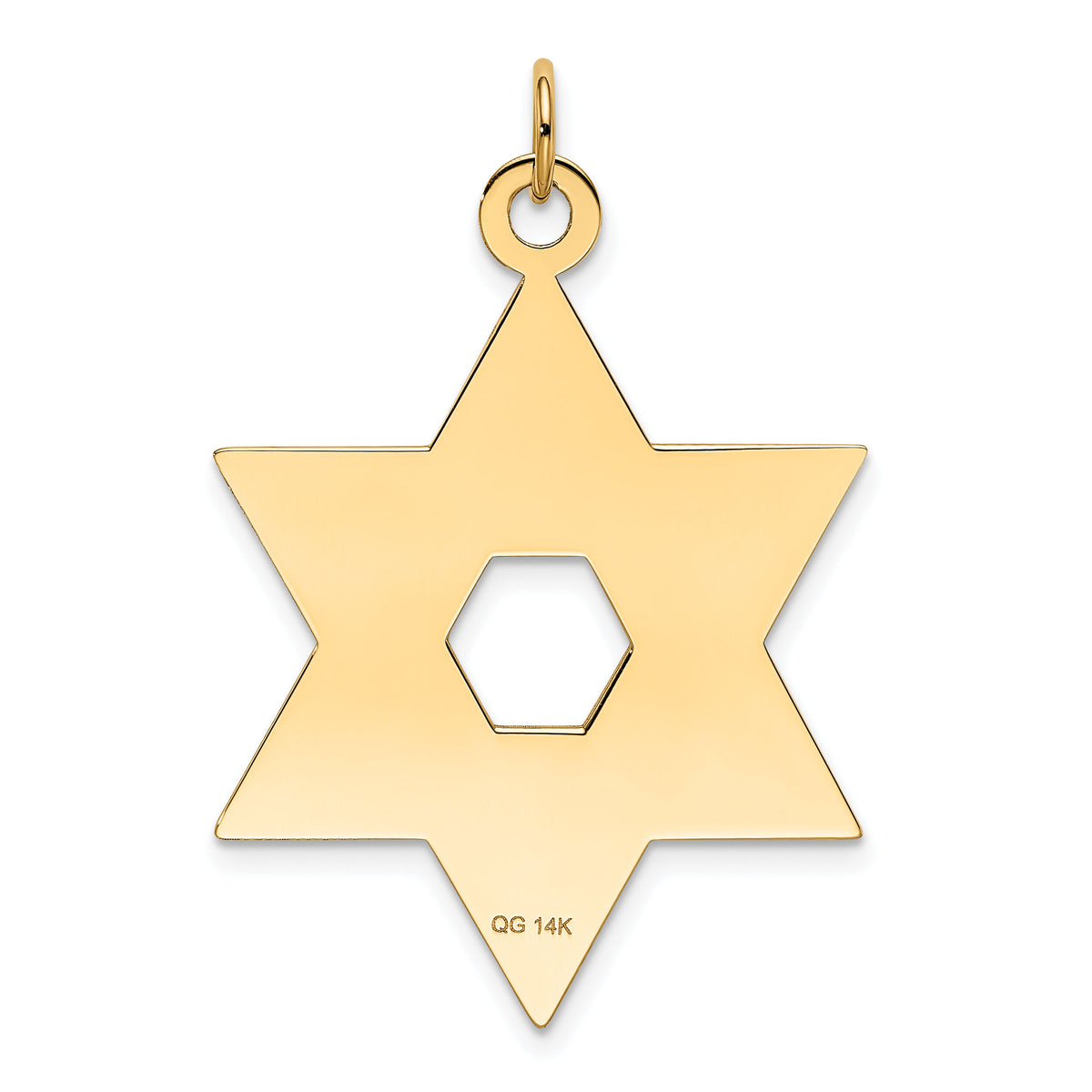 14K Laser Designed Star of David Pendant-XR987