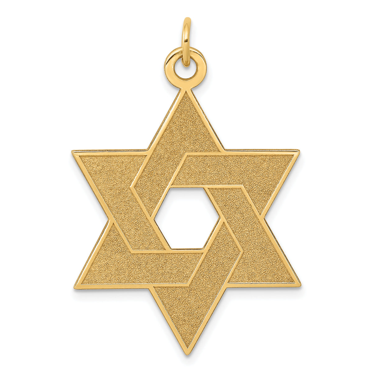 14K Laser Designed Star of David Pendant-XR987
