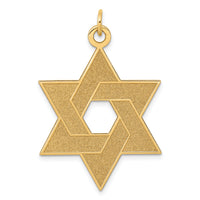 14K Laser Designed Star of David Pendant-XR987