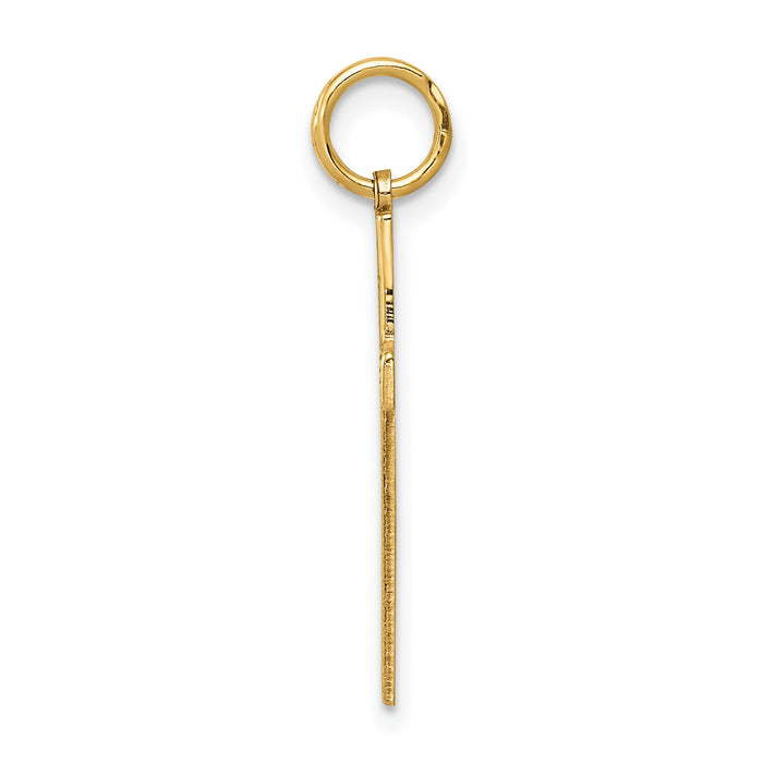 14K Laser Designed Cross Pendant-XR993