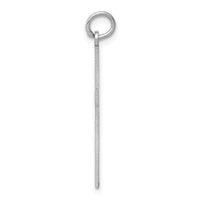 14K White Gold Laser Designed Cross Pendant-XR998