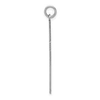 14K White Gold Laser Designed Cross Pendant-XR999