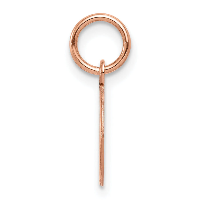14k Rose Gold Plain .027 Gauge Circular Engraveable Disc Charm-XRM134/27