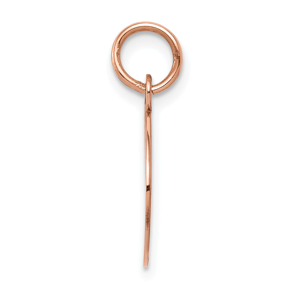 14k Rose Gold Plain .027 Gauge Circular Engraveable Disc Charm-XRM135/27