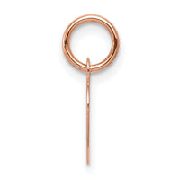14k Rose Gold Plain .013 Gauge Engraveable Heart Disc Charm-XRM193/13
