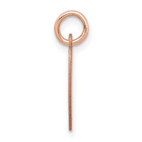 14k Rose Gold Plain .011 Gauge Engraveable Heart Disc Charm-XRM195/11