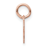 14k Rose Gold Heart Disc Charm-XRM525/18