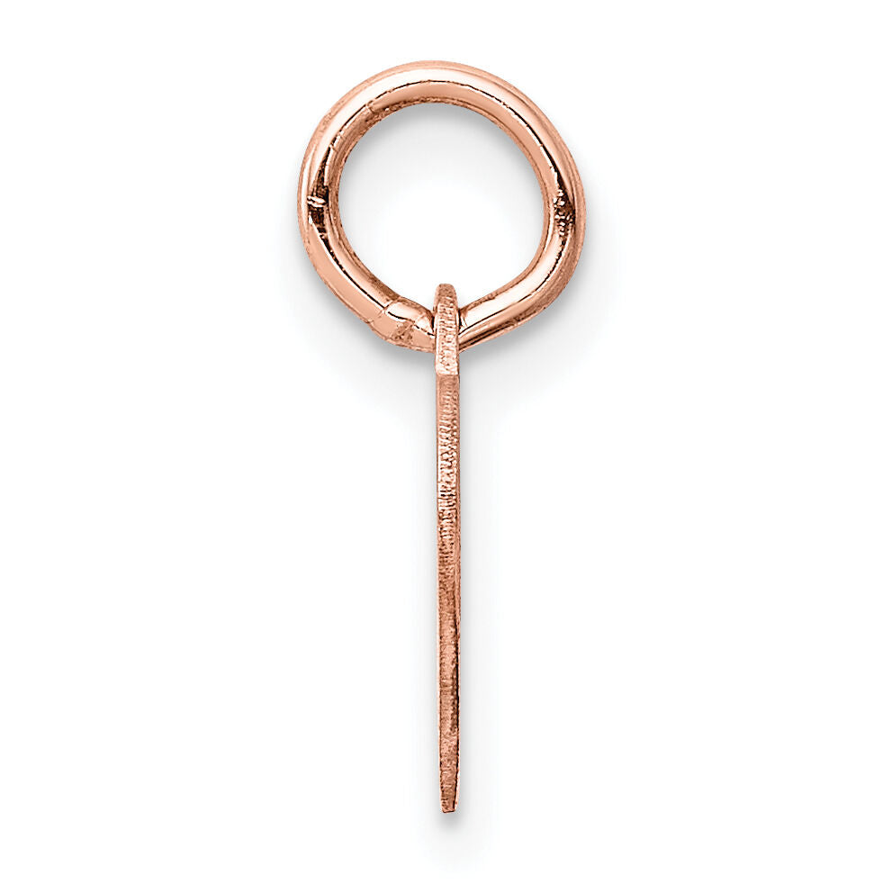 14k Rose Gold Heart Disc Charm-XRM525/13