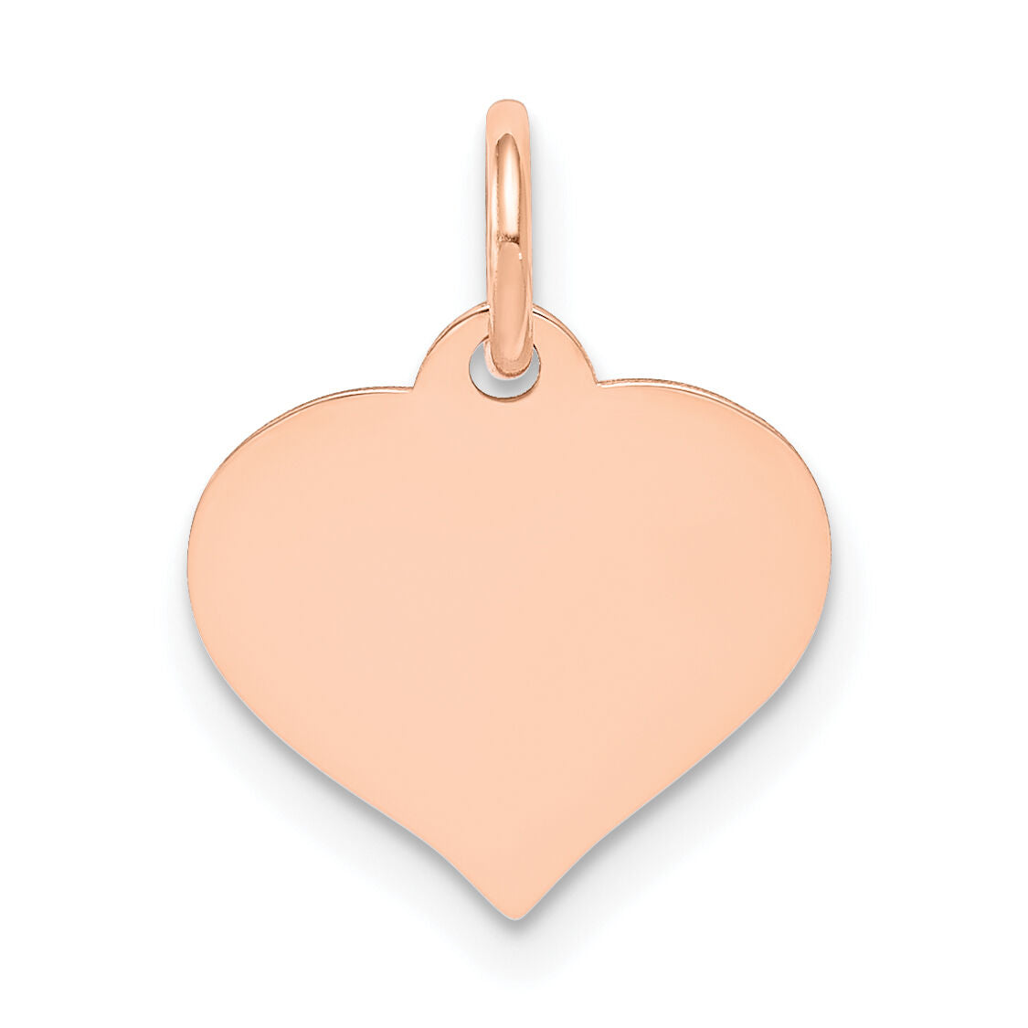 14k Rose Gold Heart Disc Charm-XRM526/13