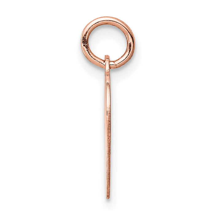 14k Rose Gold Heart Disc Charm-XRM527/11