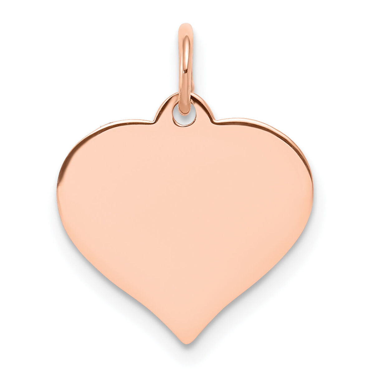 14k Rose Gold Heart Disc Charm-XRM527/11