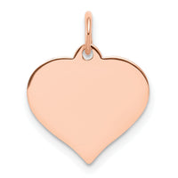 14k Rose Gold Heart Disc Charm-XRM527/11