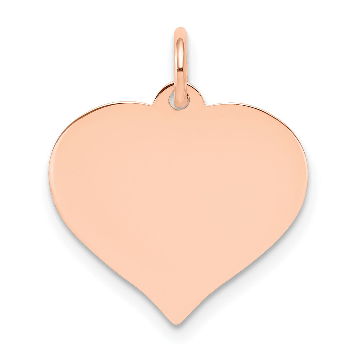 14k Rose Gold Heart Disc Charm-XRM528/13