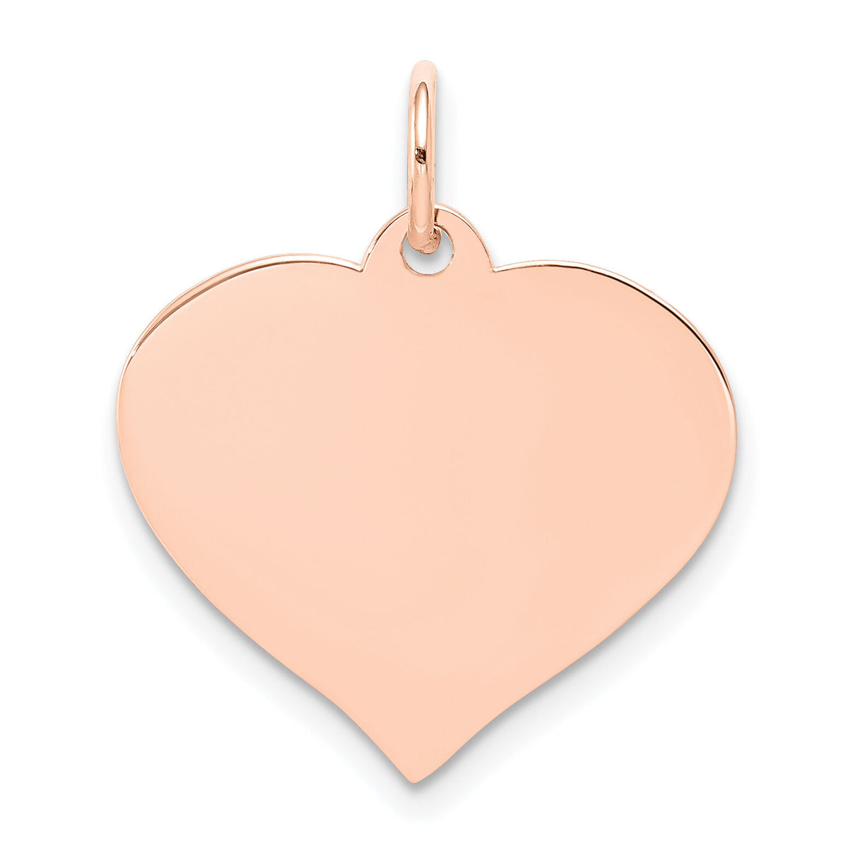 14k Rose Gold Heart Disc Charm-XRM529/18