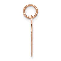 14k Rose Gold Plain .027 Gauge Engraveable Heart Disc Charm-XRM568/27