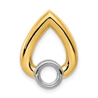 14ky Teardrop 5.8mm Diamond Chain Slide Mtg-XS1195