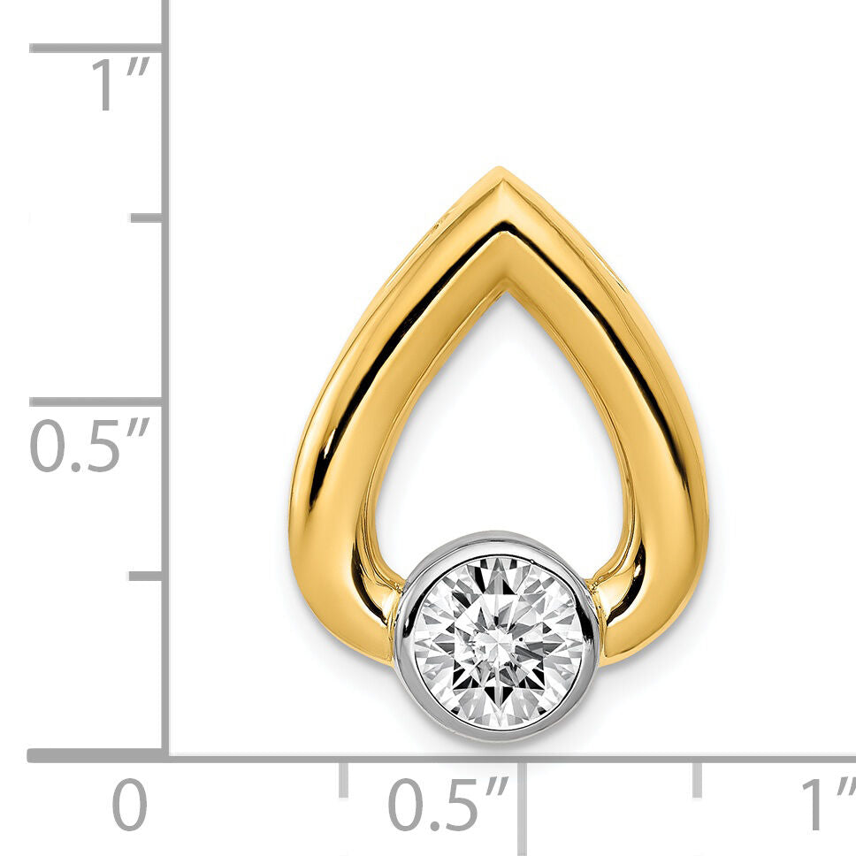 14ky Teardrop 5.8mm Diamond Chain Slide Mtg-XS1195