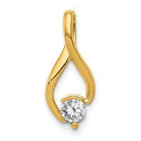 14ky Fancy 4mm Diamond Slide Mtg-XS1197
