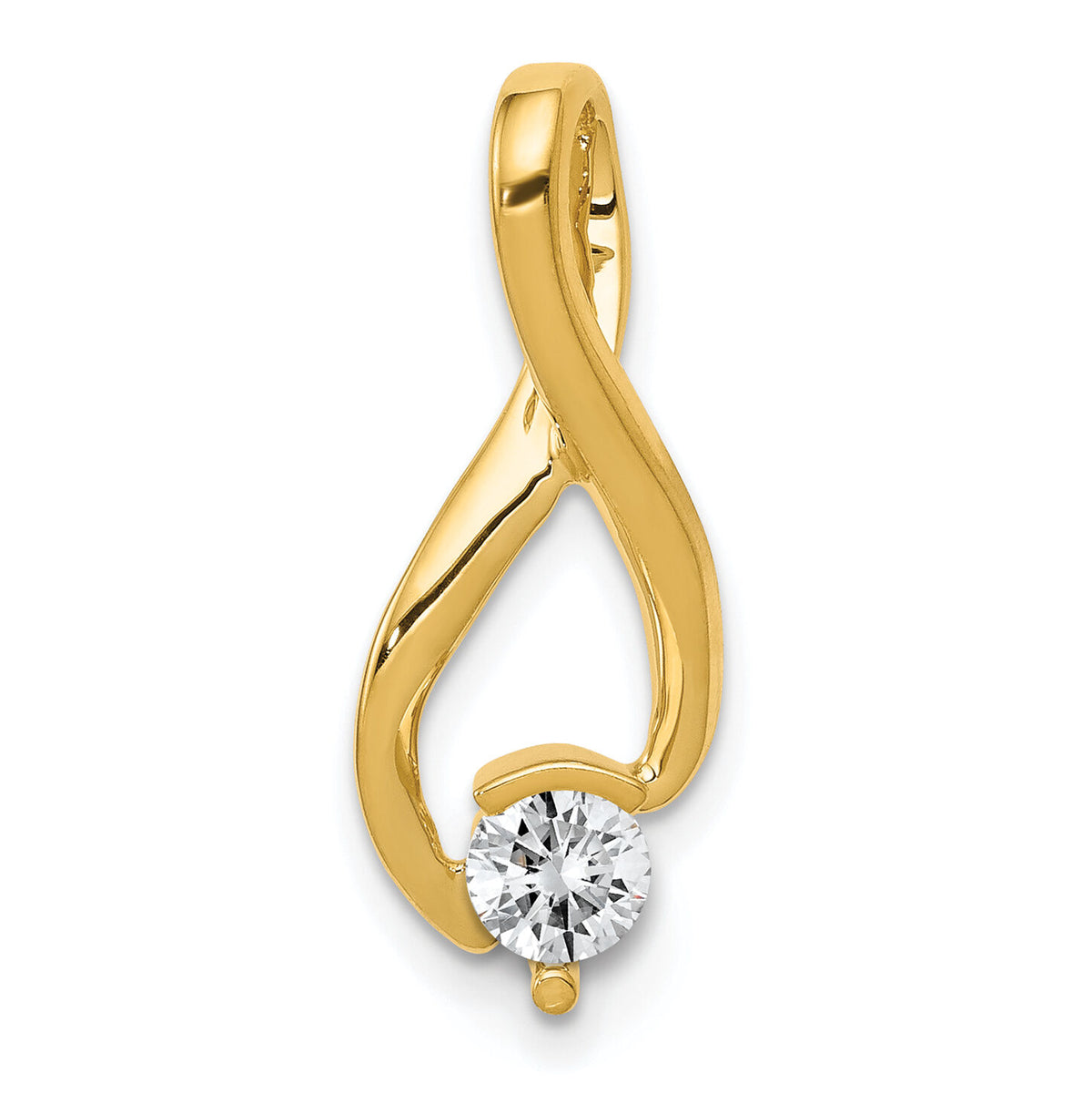 14ky Fancy 4.5mm Diamond Slide Mtg-XS1198