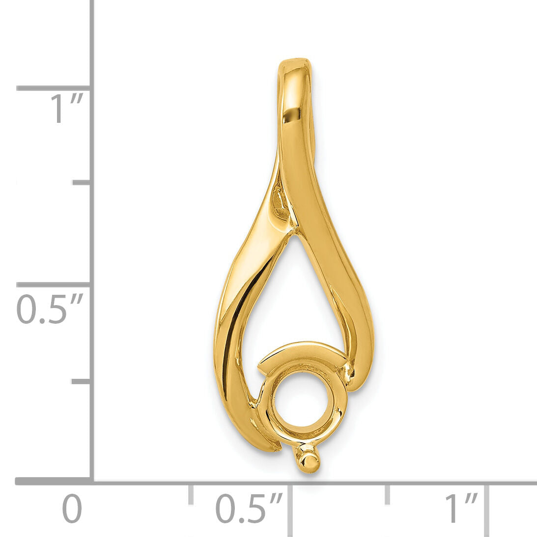 14ky Fancy 5.8mm Diamond Slide Mtg-XS1200