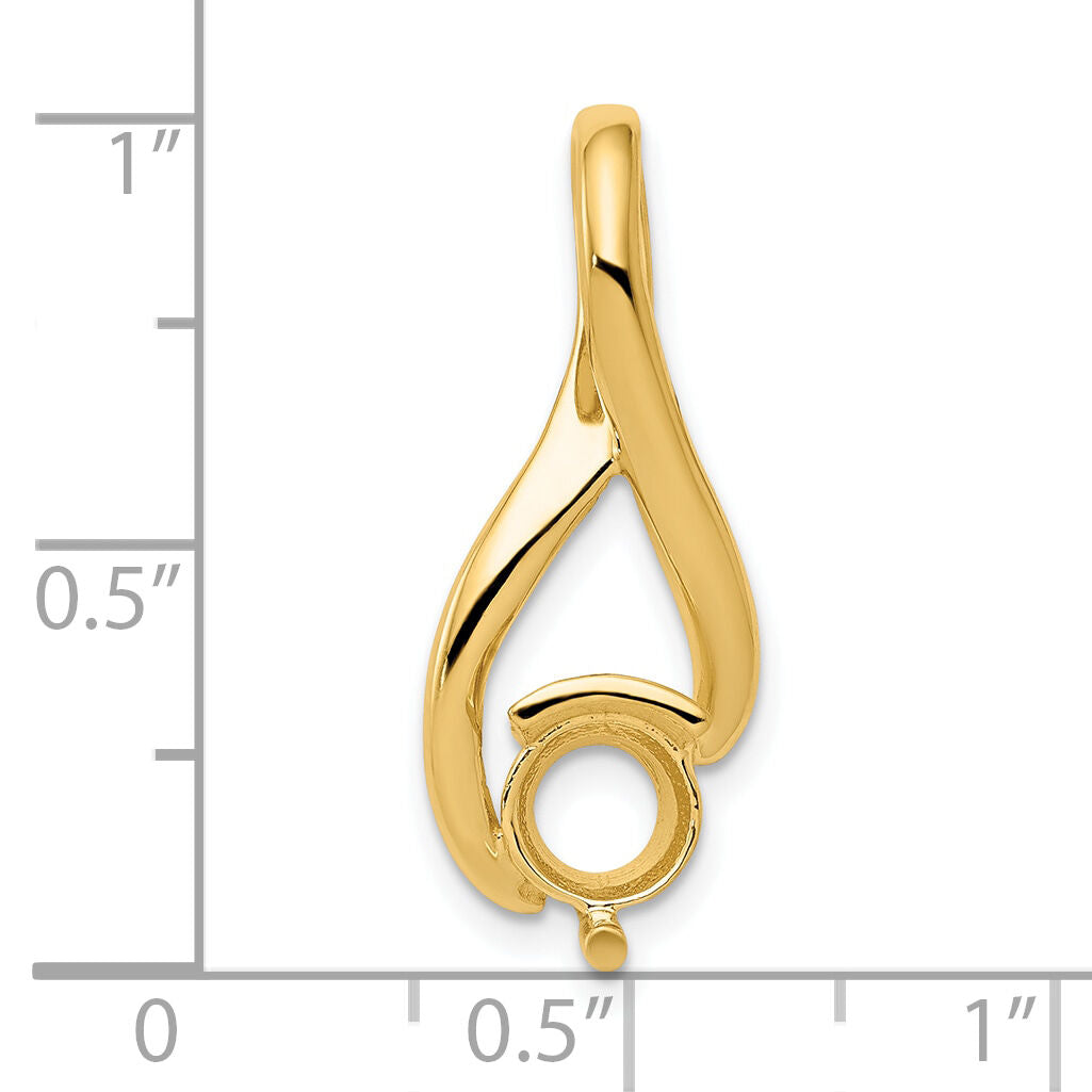 14ky Fancy 6.5mm Diamond Slide Mtg-XS1201
