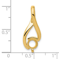 14ky Fancy 6.5mm Diamond Slide Mtg-XS1201