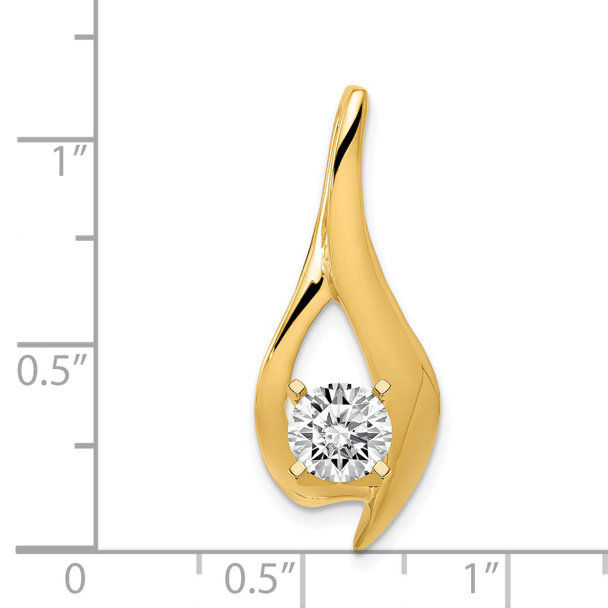 14k Peg Set Diamond Slide Mtg-XS1223