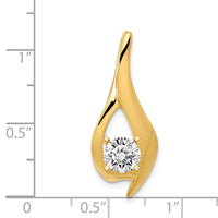 14k Peg Set Diamond Slide Mtg-XS1223