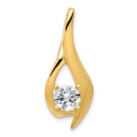 14k Peg Set Diamond Slide Mtg-XS1223