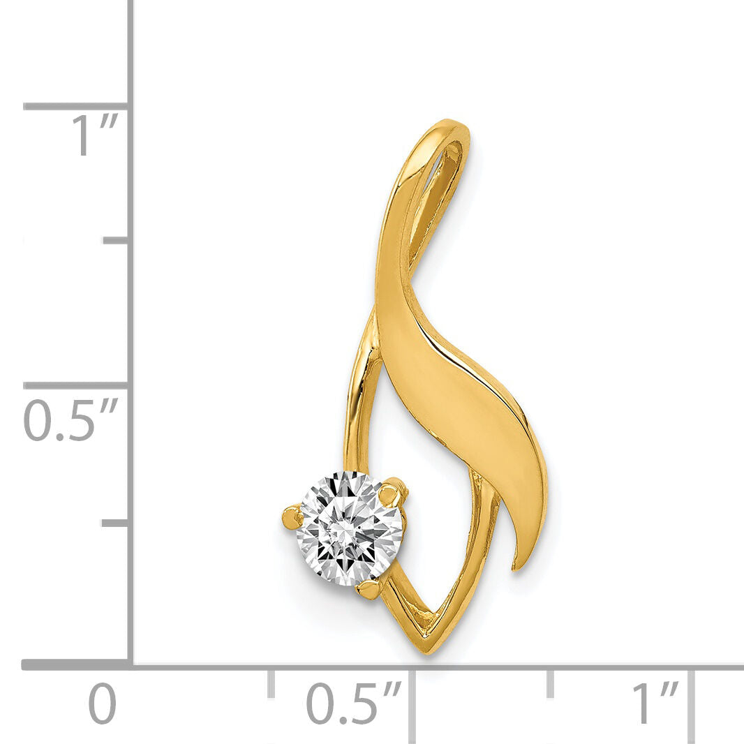 14ky Fancy 4mm Diamond Slide Mtg-XS1226