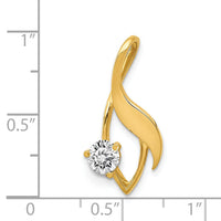 14ky Fancy 4mm Diamond Slide Mtg-XS1226