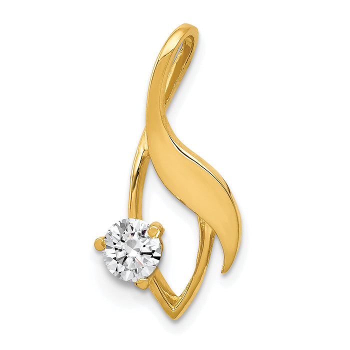 14ky Fancy 4mm Diamond Slide Mtg-XS1226