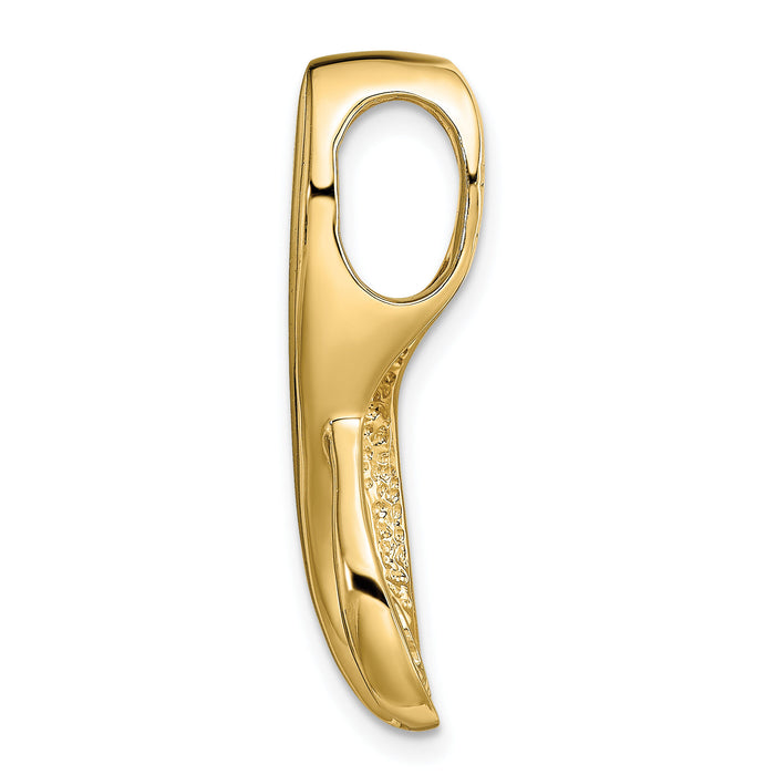 14k Two-Tone Peg Set Diamond Slide Mtg-XS1237